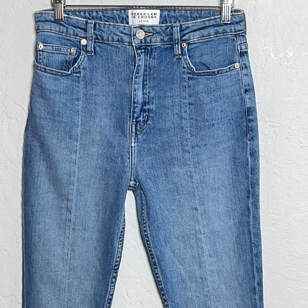 Derek Lam 10 Crosby Lucia Front Slit High Waist Italian Denim Jeans Size 29 New - Picture 4 of 14